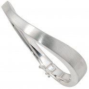 JOBO Armreif Armband 925 Sterling Silber matt Silberarmreif Klappverschluss