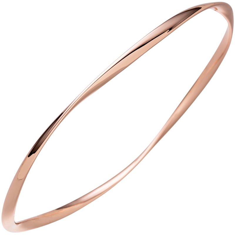 JOBO Armreif Armband 925 Sterling Silber rotgold vergoldet