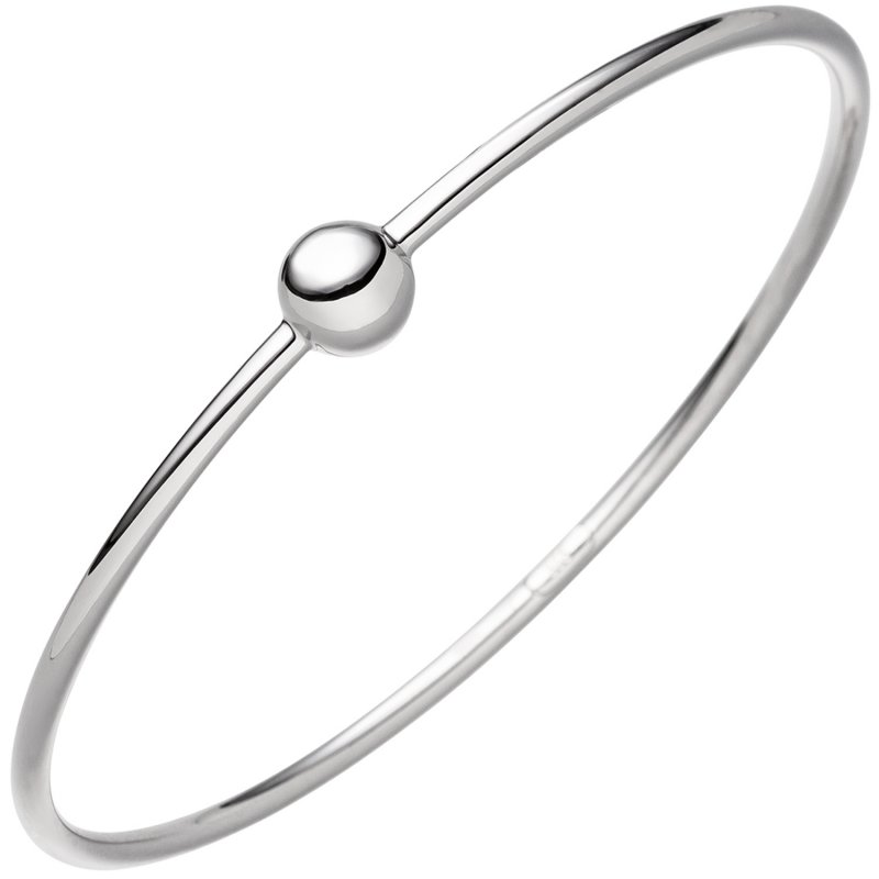 JOBO Armreif Armband mit Kugel 925 Sterling Silber Silberarmband