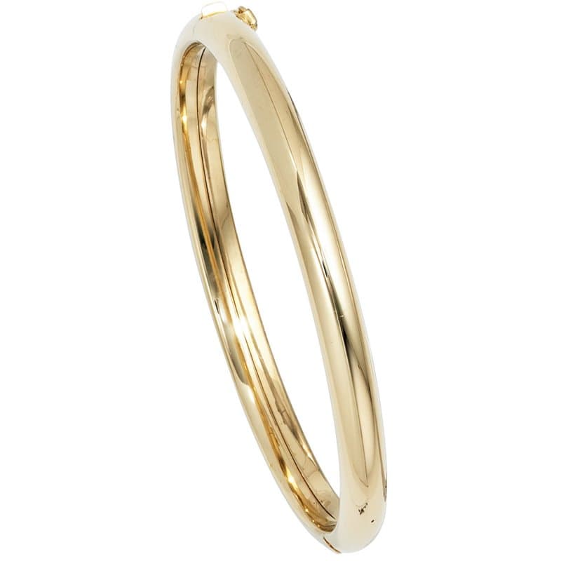 JOBO Armreif Armband oval 585 Gold Gelbgold Goldarmreif Kastenschloss