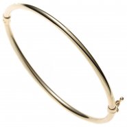 JOBO Armreif Armband oval 585 Gold Gelbgold Goldarmreif Steckverschluss