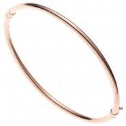 JOBO Armreif Armband oval 585 Gold Rotgold Goldarmreif Steckverschluss
