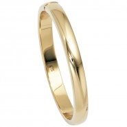 JOBO Armreif Armband oval 925 Silber gold vergoldet Kastenschloss