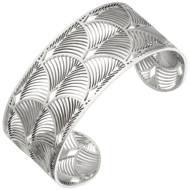 JOBO Armspange / offener Armreif Edelstahl Armband