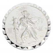 JOBO Autoplakette Plakette Schutzpatron Christophorus 925 Sterling Silber