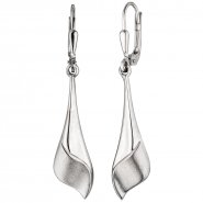 JOBO Boutons 925 Sterling Silber mattiert Ohrringe Ohrh�nger Silberohrringe