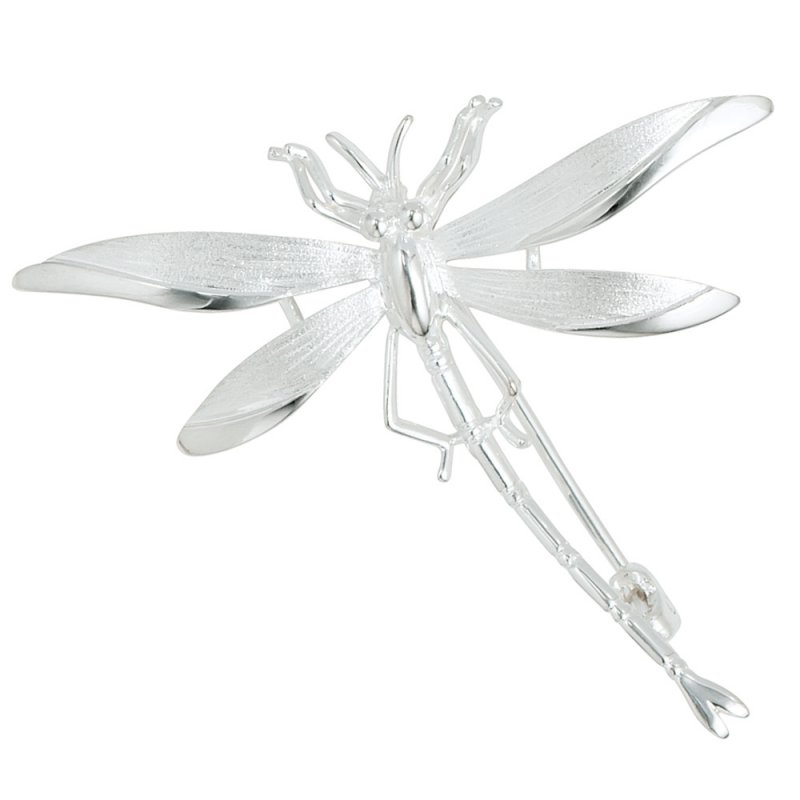 JOBO Brosche Anh�nger Libelle 925 Sterling Silber mattiert Silberbrosche