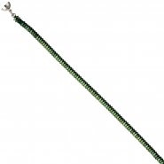 JOBO Collier Edelsteinkette H�matin gr�n 45 cm Halskette Kette