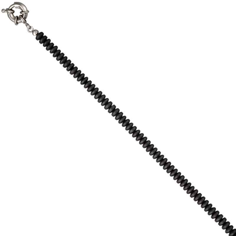 JOBO Collier Edelsteinkette H�matin matt 45 cm Halskette Kette