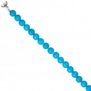 JOBO Collier Edelsteinkette aus t�rkis farbenem Magnesith 45 cm Halskette Kette