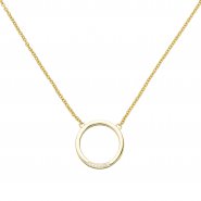 JOBO Collier Halskette 585 Gold Gelbgold 7 Diamanten Brillanten 44 cm Kette