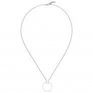 JOBO Collier Halskette 585 Gold Wei�gold 14 Diamanten Brillanten 45cm
