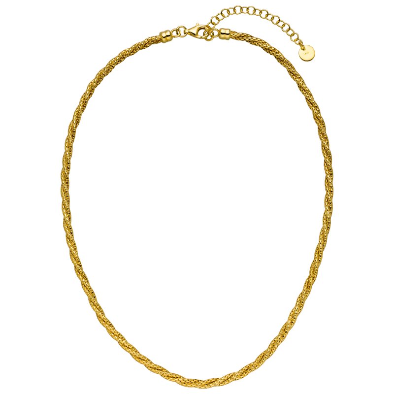 JOBO Collier Halskette 925 Sterling Silber vergoldet 47 cm Kette