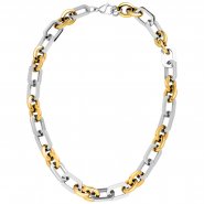 JOBO Collier Edelstahl 51 cm bicolor