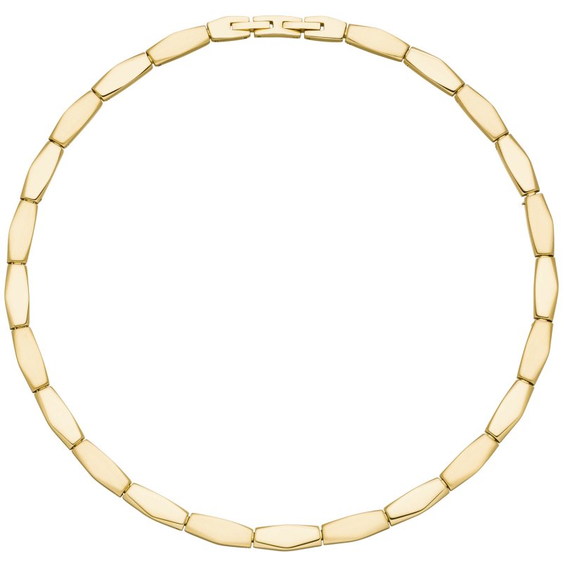 JOBO Collier Halskette Edelstahl gold-farben beschichtet 46 cm