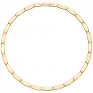 JOBO Collier Halskette Edelstahl gold-farben beschichtet 46 cm