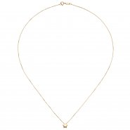 JOBO Collier Halskette mit Anh�nger Stern 375 Gold Gelbgold 42 cm Kette