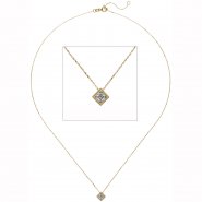 JOBO Collier Kette mit Anh�nger 333 Gold Gelbgold 1 Zirkonia 45 cm