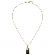 JOBO Collier 585 Gold mit H�matit & Diamanten