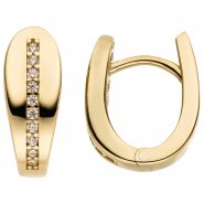 JOBO Creolen 333 Gold mit Zirkonia