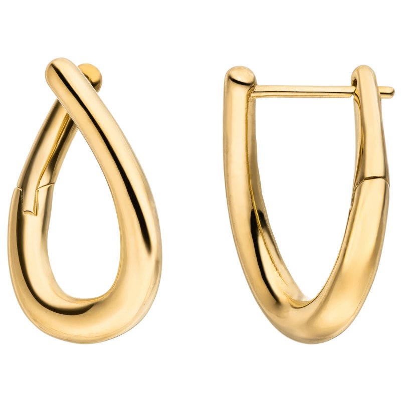 JOBO Creolen 333 Gold Gelbgold Ohrringe Goldcreolen Goldohrringe