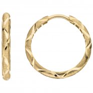 JOBO Creolen 333 Gold: Elegante Ohrringe