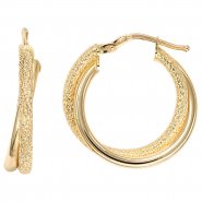 JOBO Creolen 585 Gold Gelbgold Ohrringe