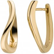 JOBO Creolen 585 Gold Gelbgold Ohrringe