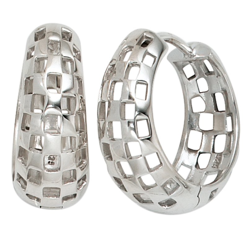 JOBO Creolen 925 Sterling Silber Ohrringe Silberohrringe Silbercreolen