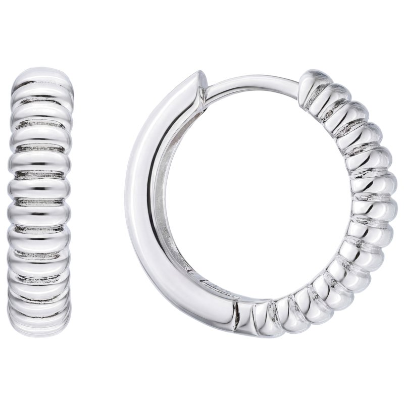 JOBO Creolen 925 Sterling Silber Ohrringe