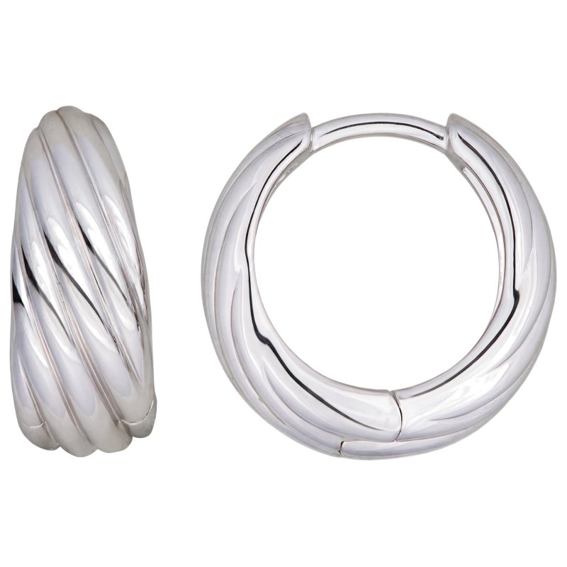 JOBO Creolen 925 Sterling Silber Ohrringe