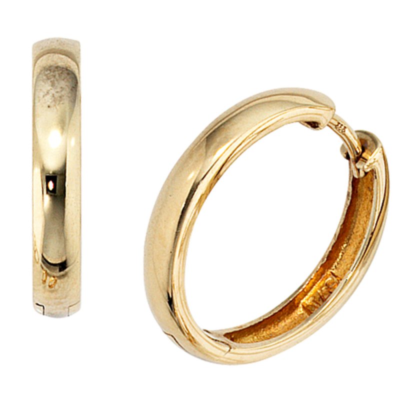 JOBO Creolen rund 333 Gold Gelbgold Ohrringe Goldohrringe Goldcreolen