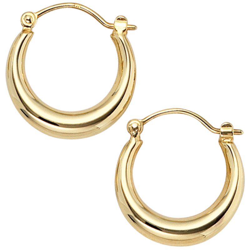 JOBO Creolen rund 333 Gold Gelbgold Ohrringe Goldohrringe Goldcreolen