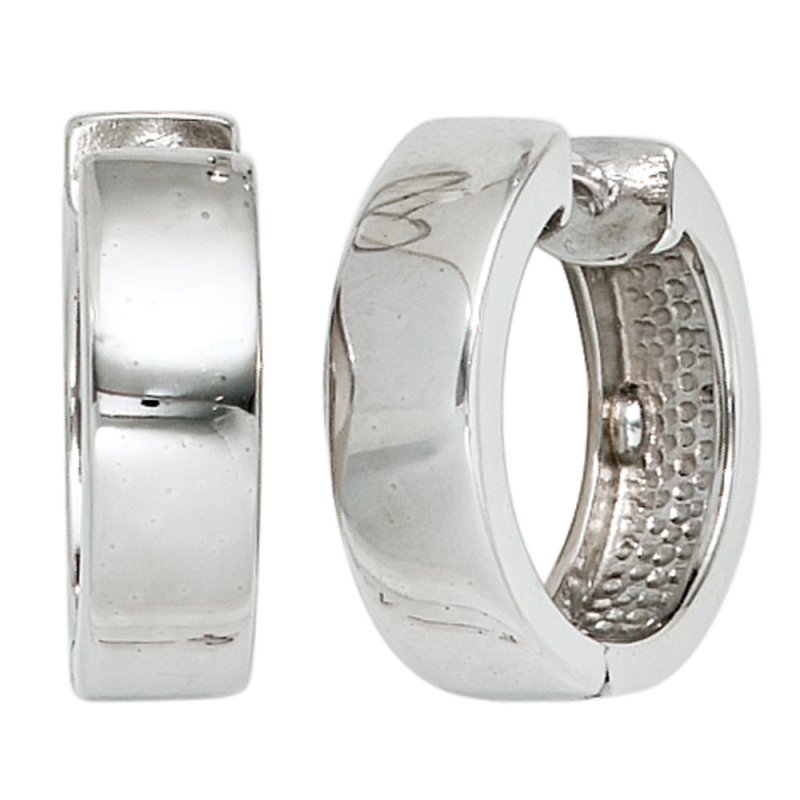 JOBO Creolen rund 925 Sterling Silber Ohrringe Silberohrringe Silbercreolen