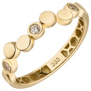 JOBO Damenring 333 Gold mit Zirkonia