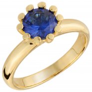 Eleganter Damenring mit blauem Spinell