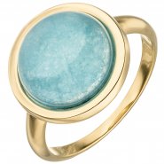 Eleganter JOBO Damenring mit Chalcedon