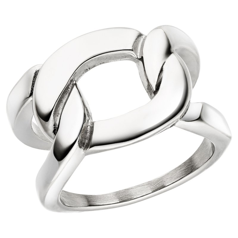 JOBO Damen Ring Edelstahl breit