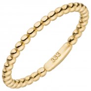 Eleganter Kugelring aus 333 Gelbgold