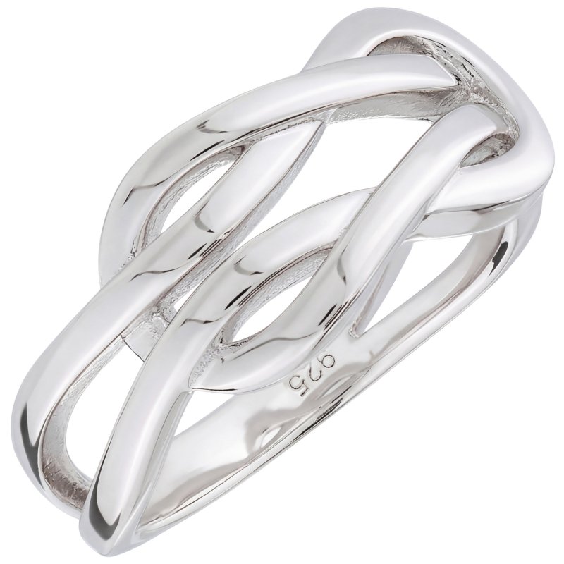 JOBO Damen Ring Schlaufe 925 Sterling Silber Silberring