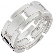 Breiter Silberring f�r Damen | JOBO