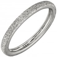 JOBO Damen Ring schmal 925 Sterling Silber mit Struktur Silberring