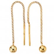 JOBO Durchzieh-Ohrh�nger 333 Gold Gelbgold Ohrringe zum Durchziehen