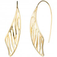 JOBO Durchzieh-Ohrh�nger 925 Sterling Silber gold vergoldet Ohrringe zum Durchziehen