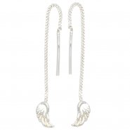 JOBO Durchzieh-Ohrh�nger Fl�gel Engelsfl�gel 925 Silber Ohrringe zum Durchziehen