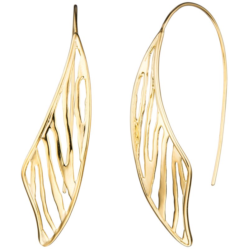 JOBO Durchzieh-Ohrh�nger 925 Sterling Silber gold vergoldet Ohrringe zum Durchziehen