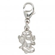 JOBO Einh�nger Charm Engel 925 Sterling Silber rhodiniert mattiert