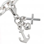 JOBO Einh�nger Charm Glaube Liebe Hoffnung 925 Sterling Silber rhodiniert