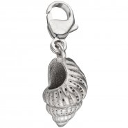 JOBO Einh�nger Charm Muschel 925 Sterling Silber rhodiniert Karabiner