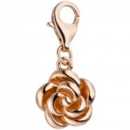 JOBO Einh�nger Charm Rose 925 Silber rotgold vergoldet Anh�nger f�r Bettelarmband
